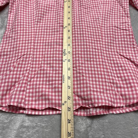 Vintage Spieth & Wensky Women's Blouse Size S Coastal Cowgirl Gingham Embroidery - Picture 9 of 10